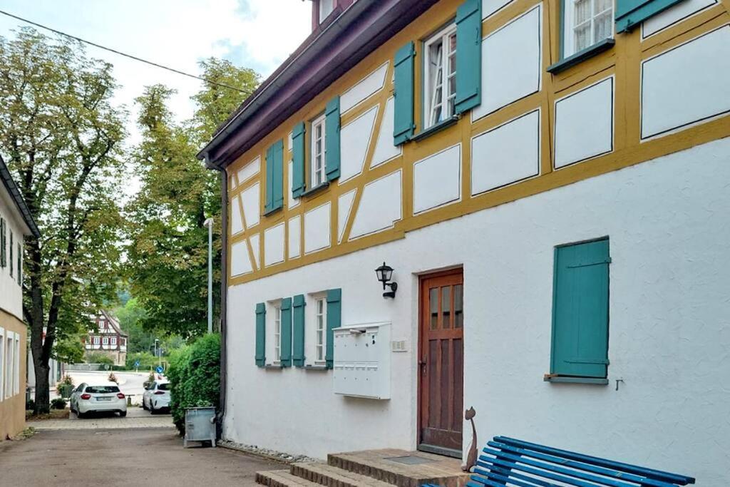 Fachwerk Maisonette In Nuertingen Eksteriør bilde